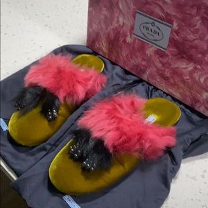 Prada Velvet Slip On Shoes-Sold Out
